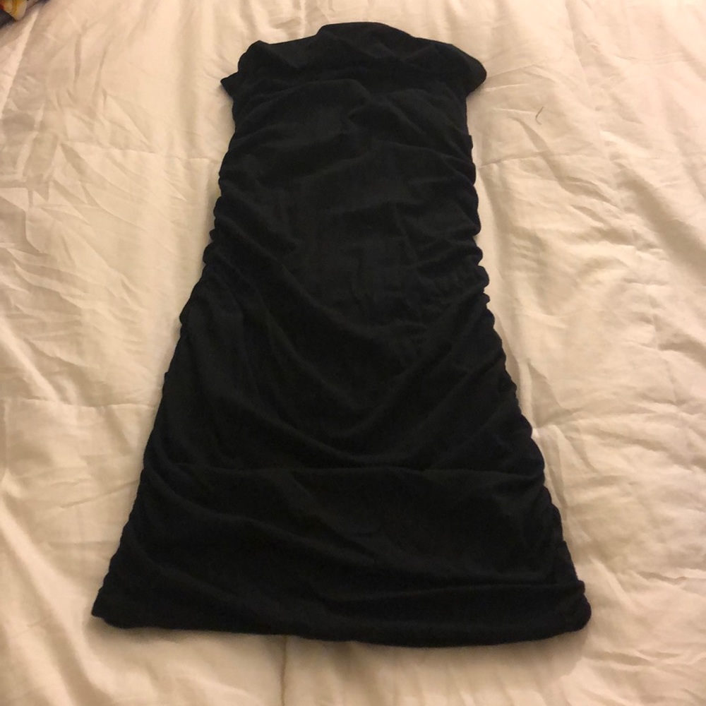 Black Bodycon Strapless Dress